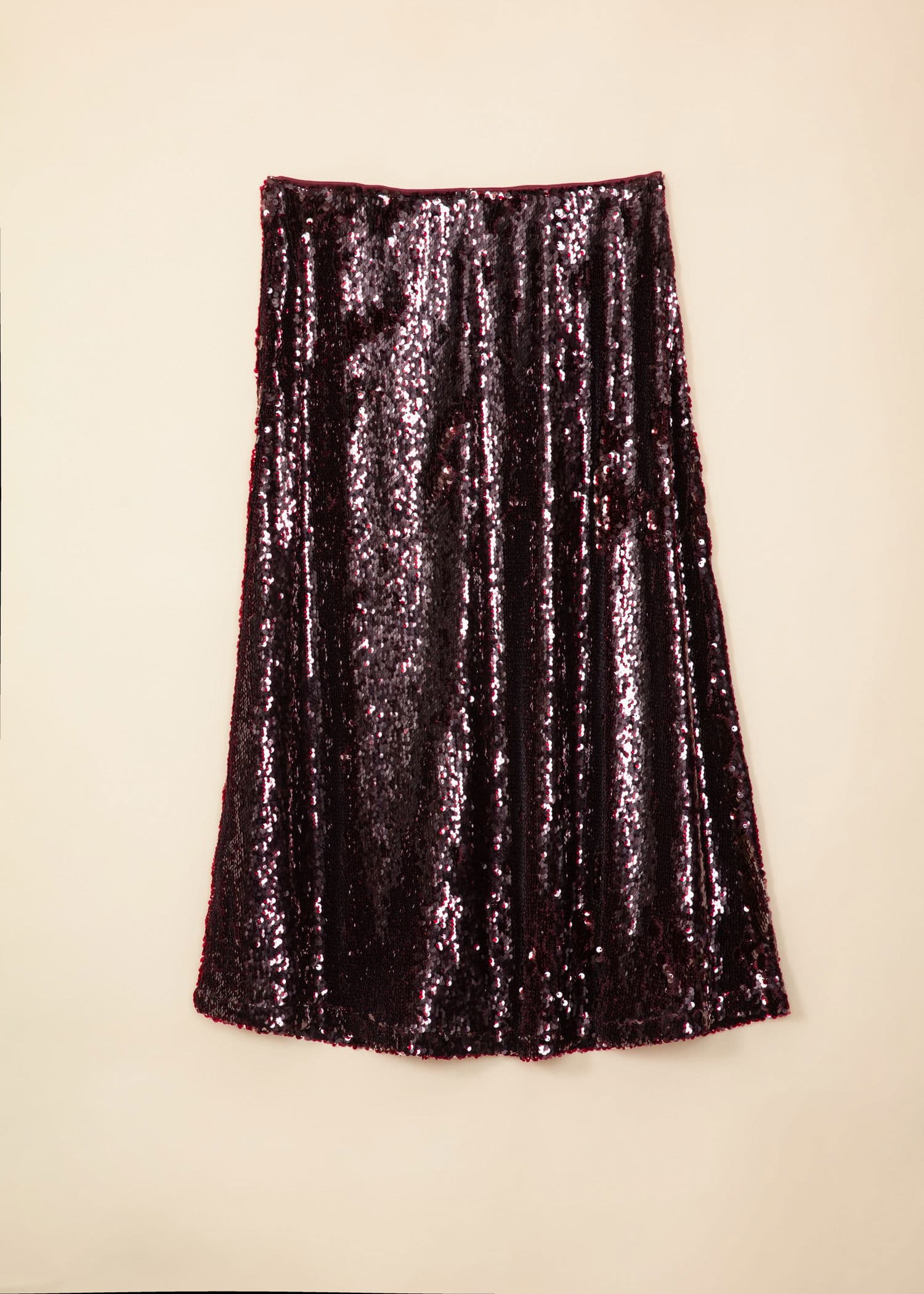 PIPER Vinröd paljettkjol - Röd 5 - Indiska