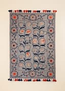Emb. Carpet 120x180cm - LTBLUE