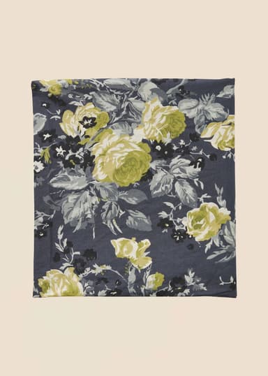 Neha Patterned cotton table cloth - Sininen 1 - Indiska