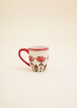 LIRA GLOGG MUG - RED FLOWER