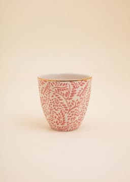 PLAIN GOLD CUP - PINK PETAL