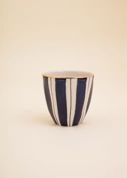 PLAIN GOLD CUP - BLUESTRIPE