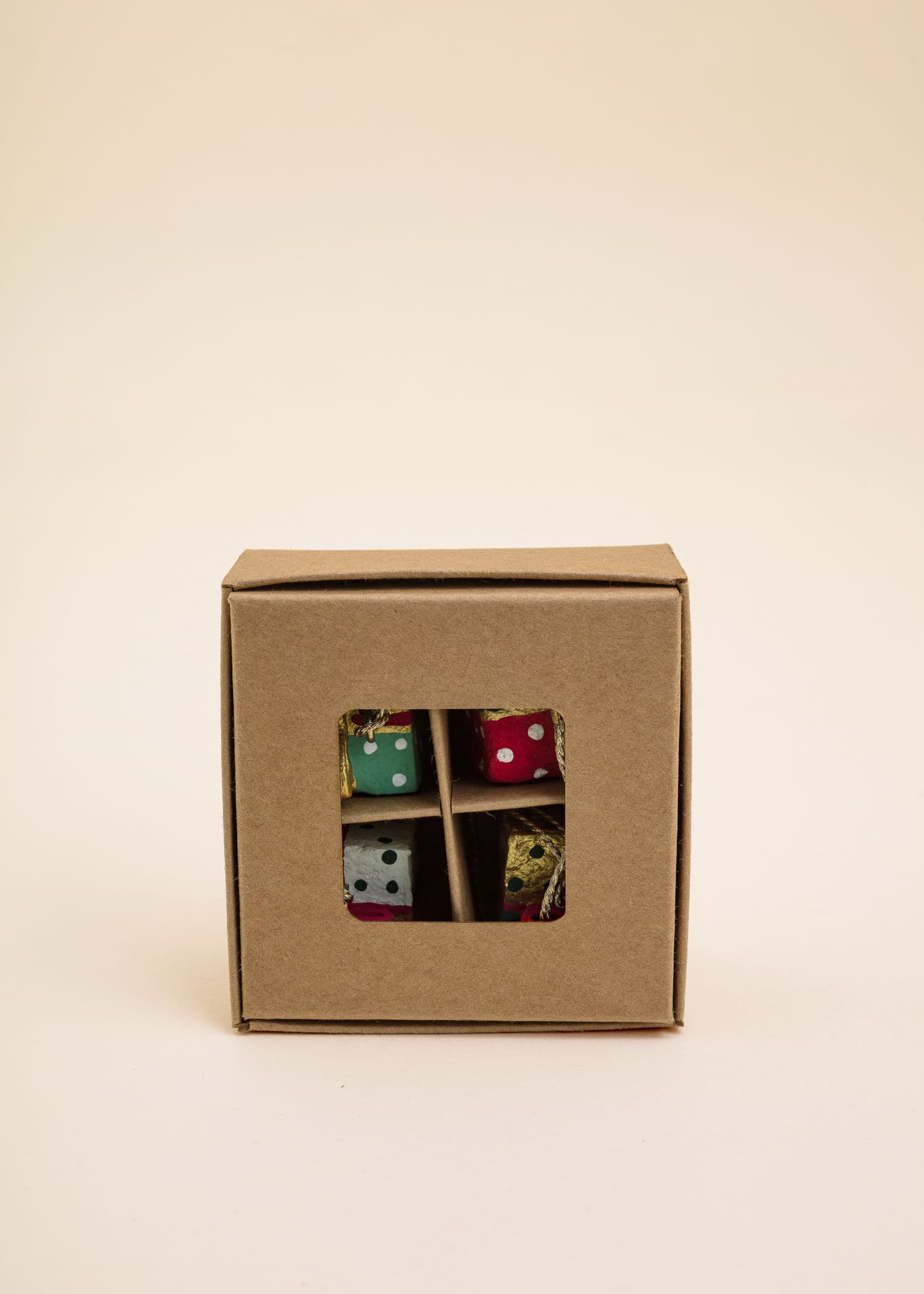 PAPER Handgjorda julgransdekorationer, 4-pack - Multi 2 - Indiska