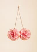 QUILLING FLOWER BALL ORNAMENT 2P - PINK