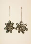 QUILLING STAR ORNAMENT 2P - DKGREEN
