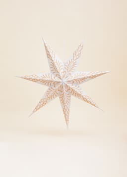 WHITE EMB STAR S - Crème