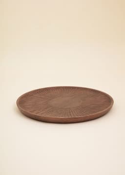 LYRA WOOD TRAY - BROWN