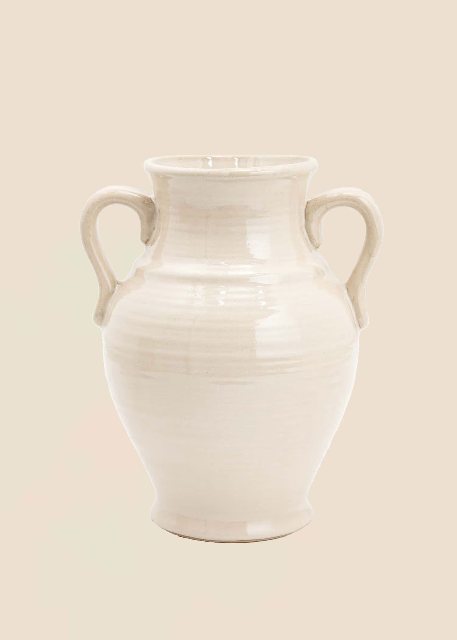 SUNNY Dekorativ vase - Hvit 1 - Indiska