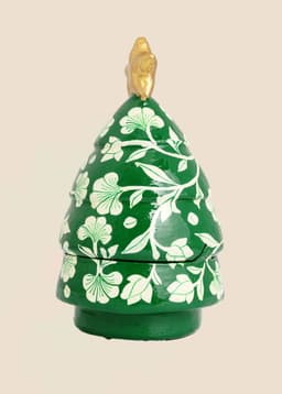 Kashmir Deco Tree box - GREEN