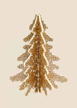 Standing Tree Deco - GOLD