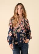 CORALIE BLOUSE - BLUE