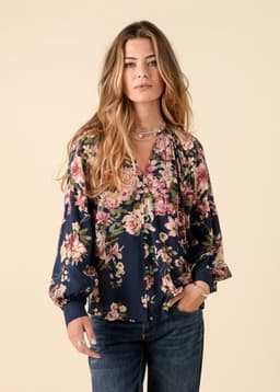 CORALIE BLOUSE - BLUE