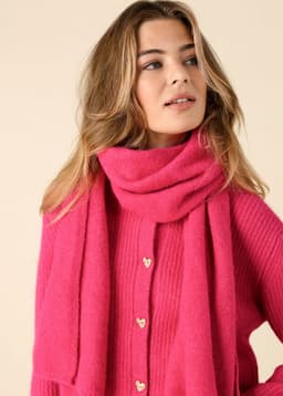 HEART SCARF - PINK