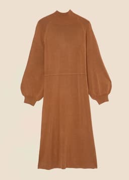 ERNA DRESS - BROWN