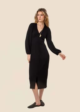 ZUMI LS DRESS - Black