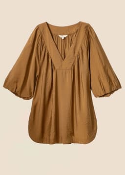 ALLEGRA BLOUSE - BROWN