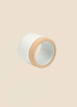 NOUR NAPKIN RING - Crème