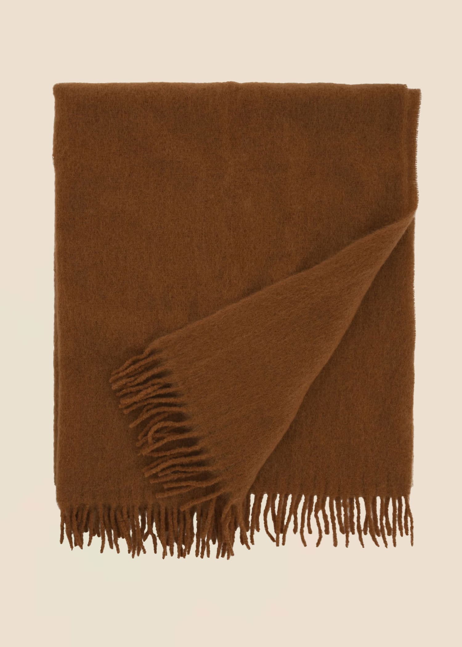 Nilgiri Ruskea hapsullinen peitto - Beige 1 - Indiska