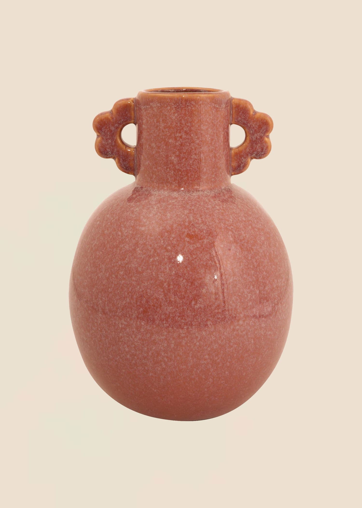 HAPPY Rustfarget, dekorativ vase - Oransje 3 - Indiska