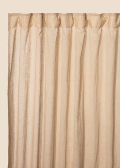 Piper Bomullsgardin 250 x 120 - Beige 1 - Indiska