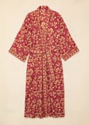 Mira Long Robe - PINK FLOWER