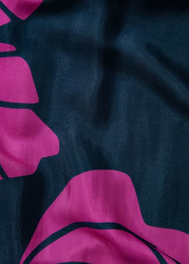 JOLENE Lång blommig klänning med vid ärm - Rosa 7 - Indiska