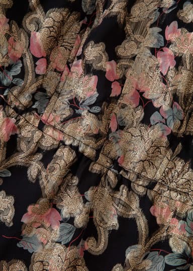 CHOPRA Blommig glitterblus - Rosa 6 - Indiska