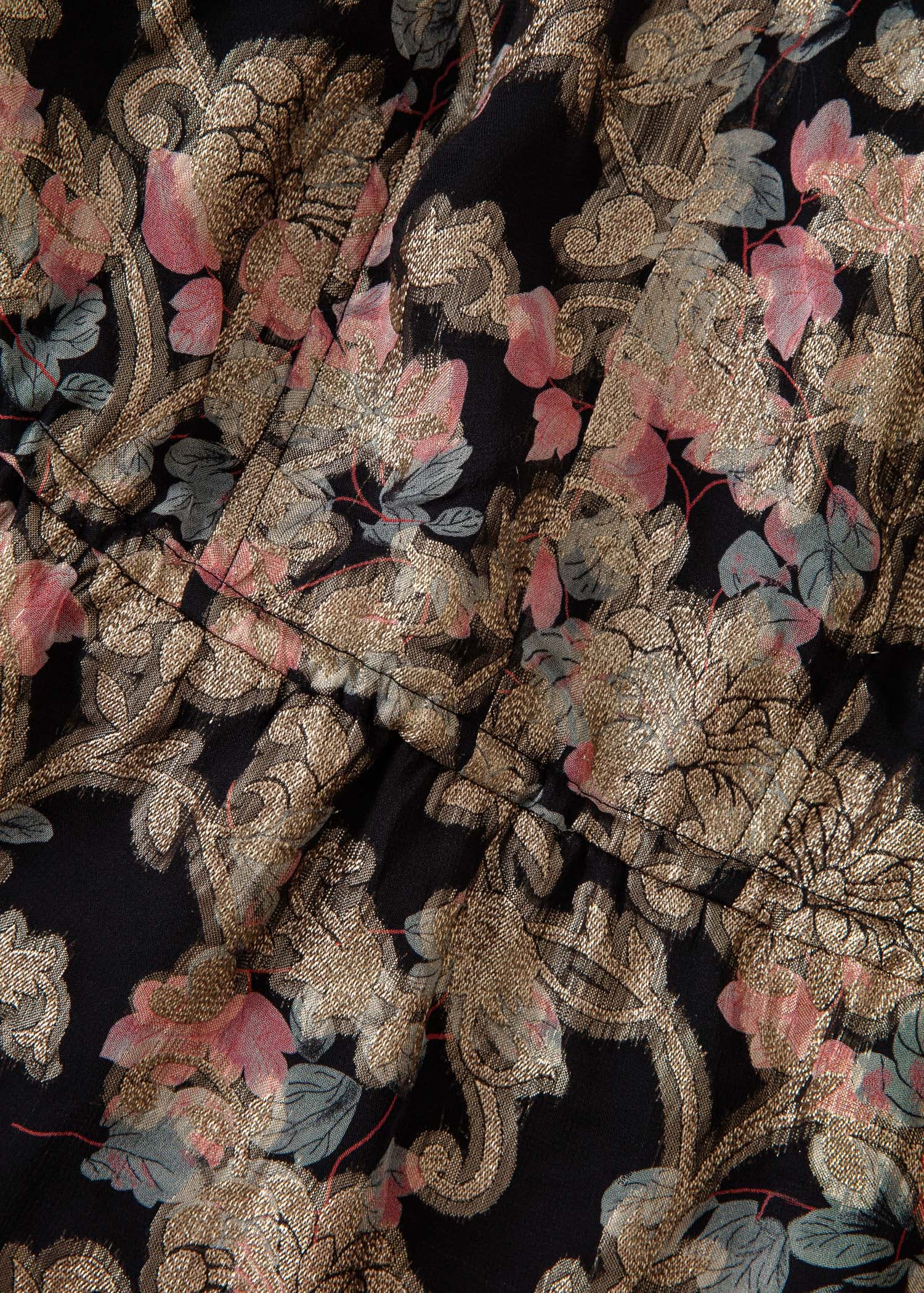 CHOPRA Blommig glitterblus - Rosa 6 - Indiska