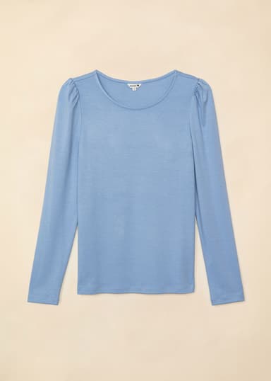 GWEN Pitkähihainen jersey-yläosa - Sininen 1 - Indiska