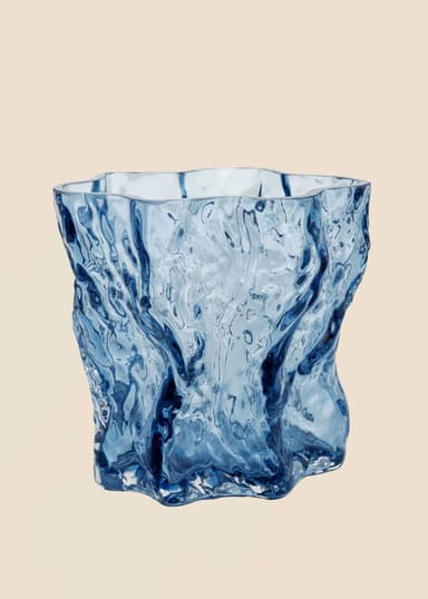 CLARA Glassvase - Blå 1 - Indiska
