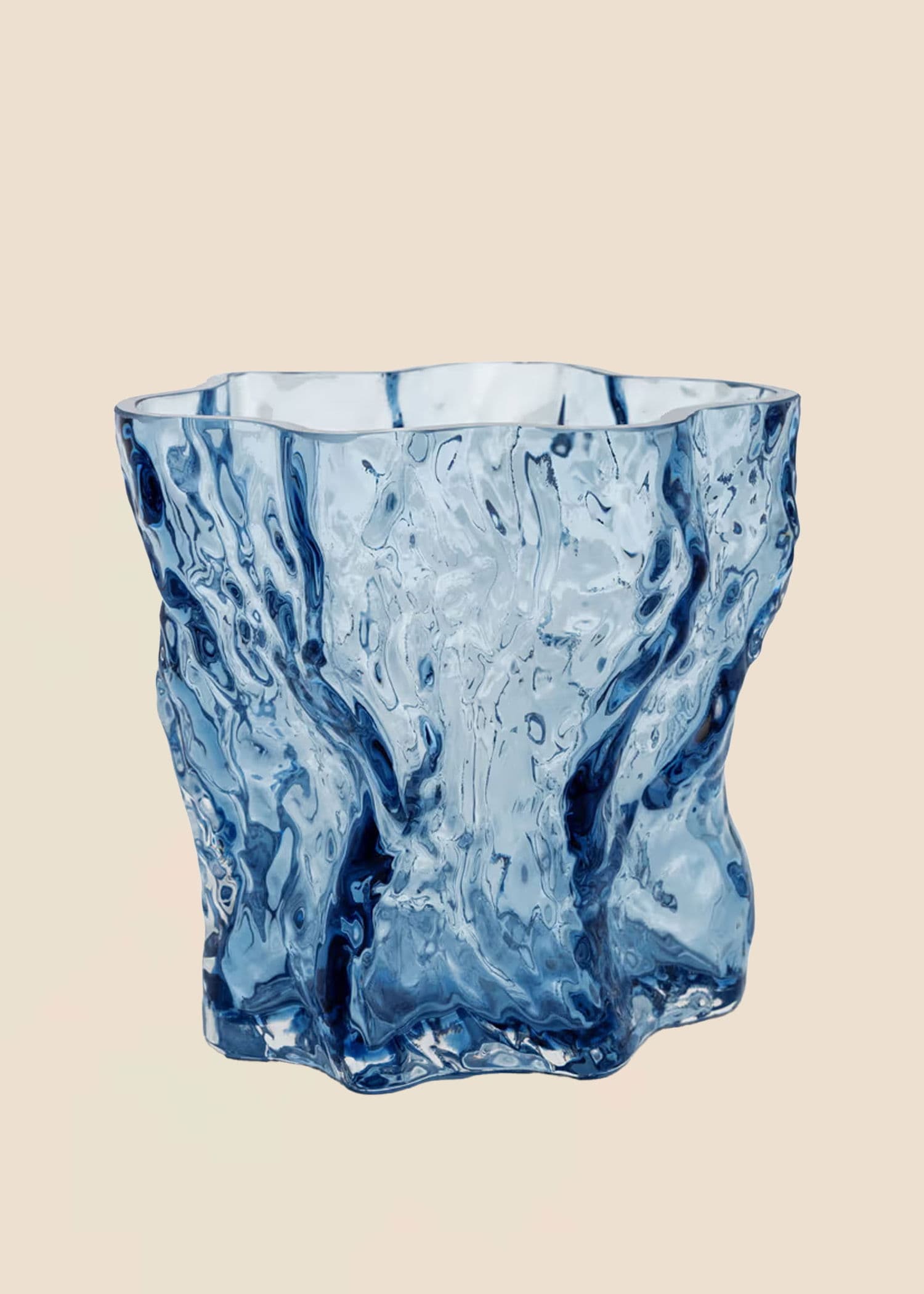 CLARA Glassvase - Blå 1 - Indiska