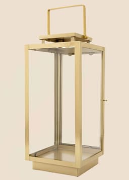 LIV LANTERN L - BRASS