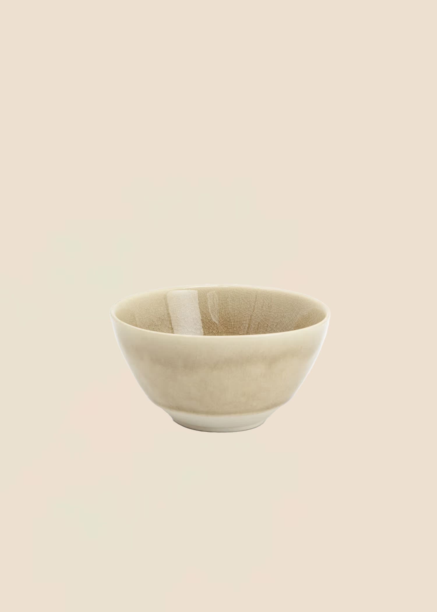 MATHILDA Liten skål i steintøy - Beige 1 - Indiska