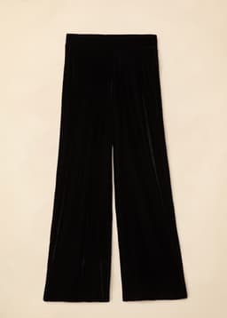 DAYNA VELOUR PANT - Black