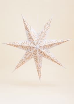 WHITE EMB STAR - Crème