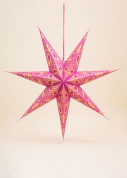 PAISLEY PRINTED STAR - PINK