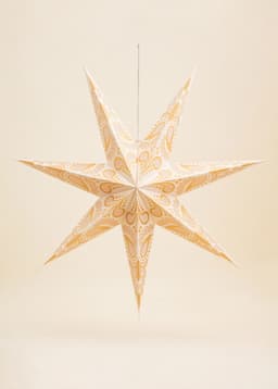 PAISLEY PRINTED STAR - Crème