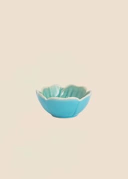 FLOWER MINI BOWL - TURQUOISE