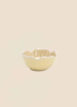 FLOWER MINI BOWL - BEIGE