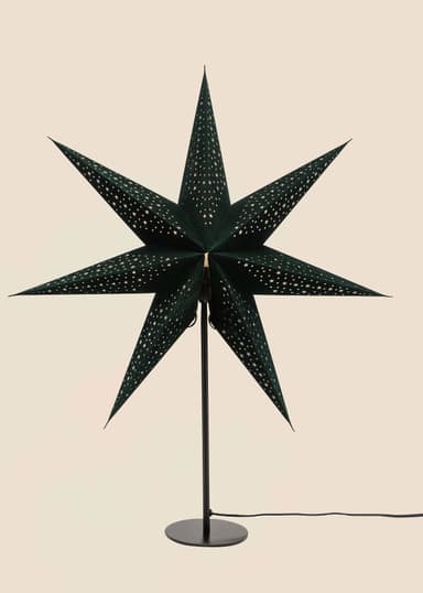 STAR Lampefot for julestjerne - Svart 1 - Indiska