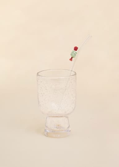 DRINK Handgjorda drinkpinnar i glas, 4-pack - Orange 3 - Indiska