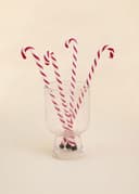 Drink Stirrer 4p - Candycane Redwhite