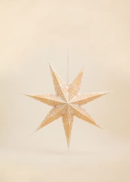 PAISLEY PRINTED STAR S - Crème