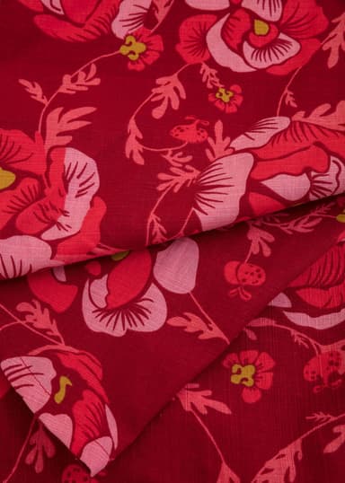 Tara Rund blommig bordsduk - Rosa 2 - Indiska