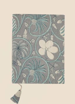 Viny Notebook 15x20cm - FLORALSWIRLBLUE