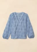 LIMA BLOUSE  - BLUE