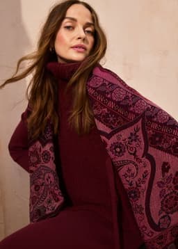 JACQUARD SCARF - PINK