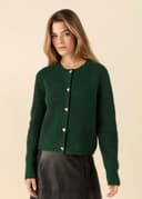 HEART CARDIGAN - GREEN