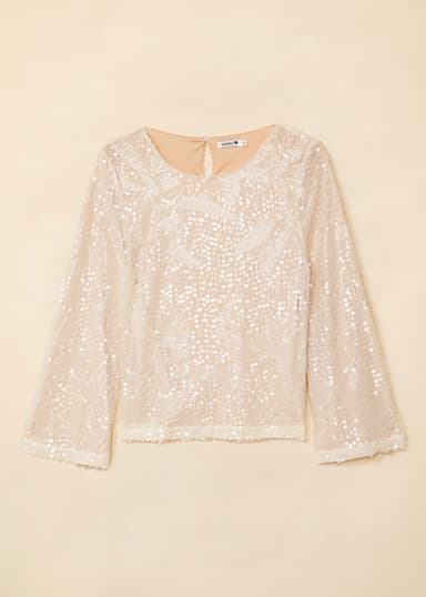 JEMAINA Paljettipusero - Valkoinen 5 - Indiska