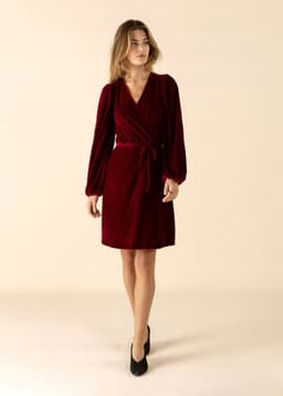 SENJA TUNIC VELOUR - RED